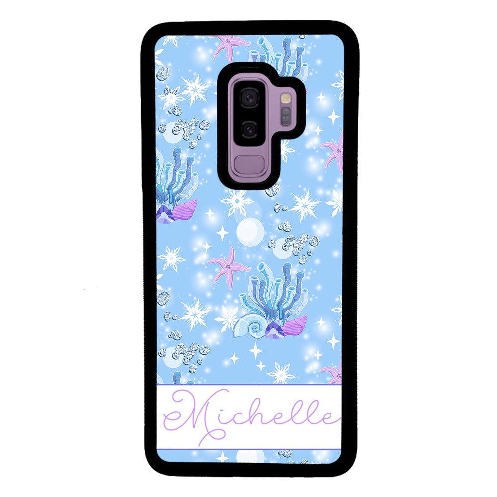 Sea Shells Coral and Starfish Personalized | Samsung Phone Case