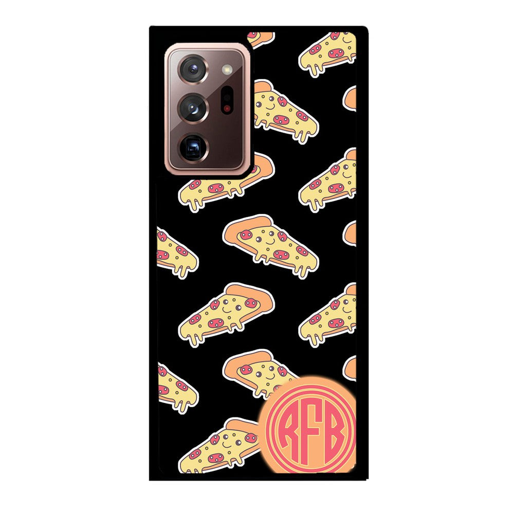 Smiley Face Pizza Monogram | Samsung Phone Case