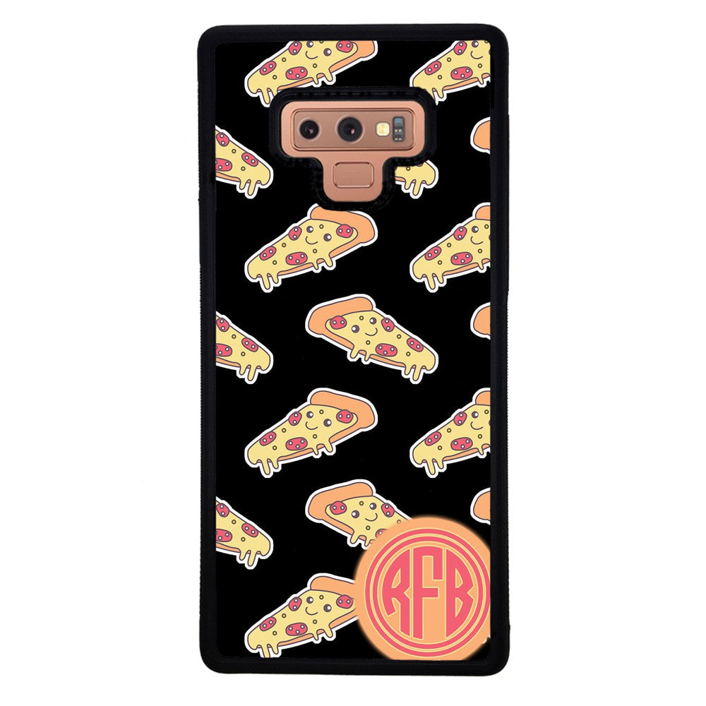 Smiley Face Pizza Monogram | Samsung Phone Case