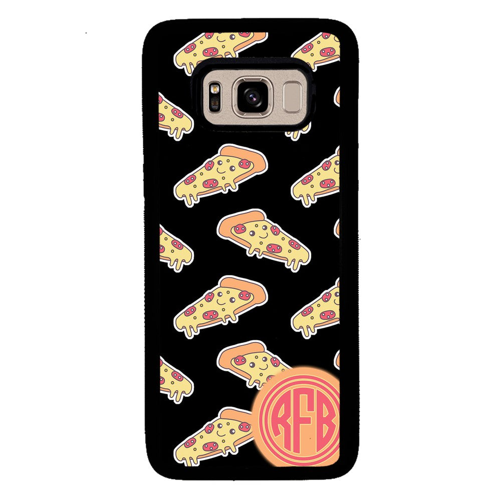 Smiley Face Pizza Monogram | Samsung Phone Case