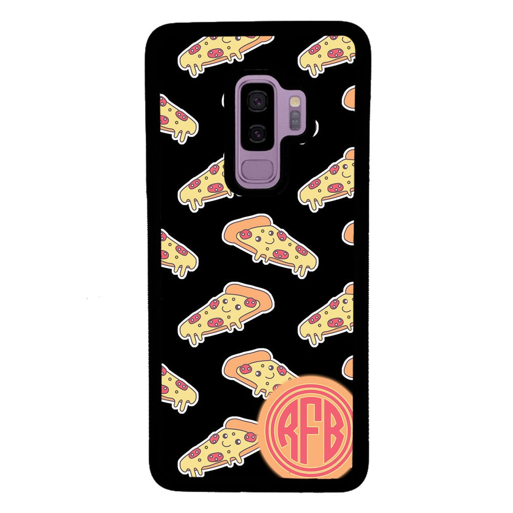 Smiley Face Pizza Monogram | Samsung Phone Case