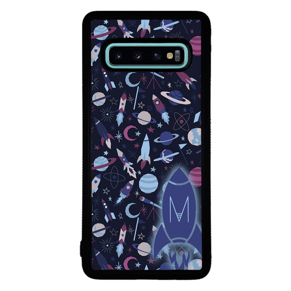 Space Planets Rockets Initial | Samsung Phone Case
