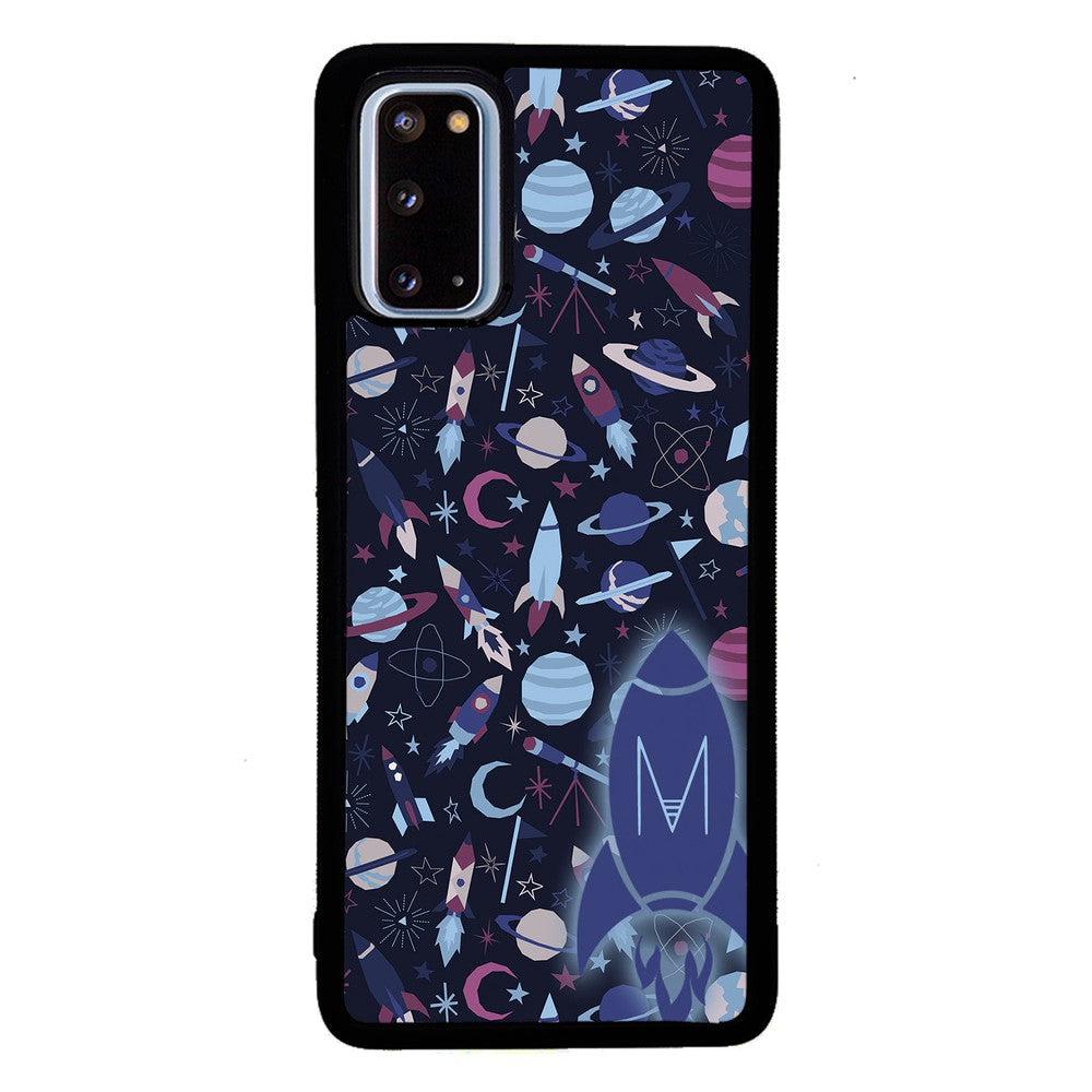Space Planets Rockets Initial | Samsung Phone Case