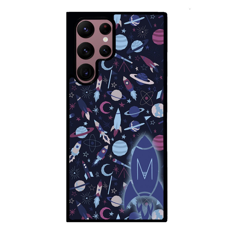 Space Planets Rockets Initial | Samsung Phone Case