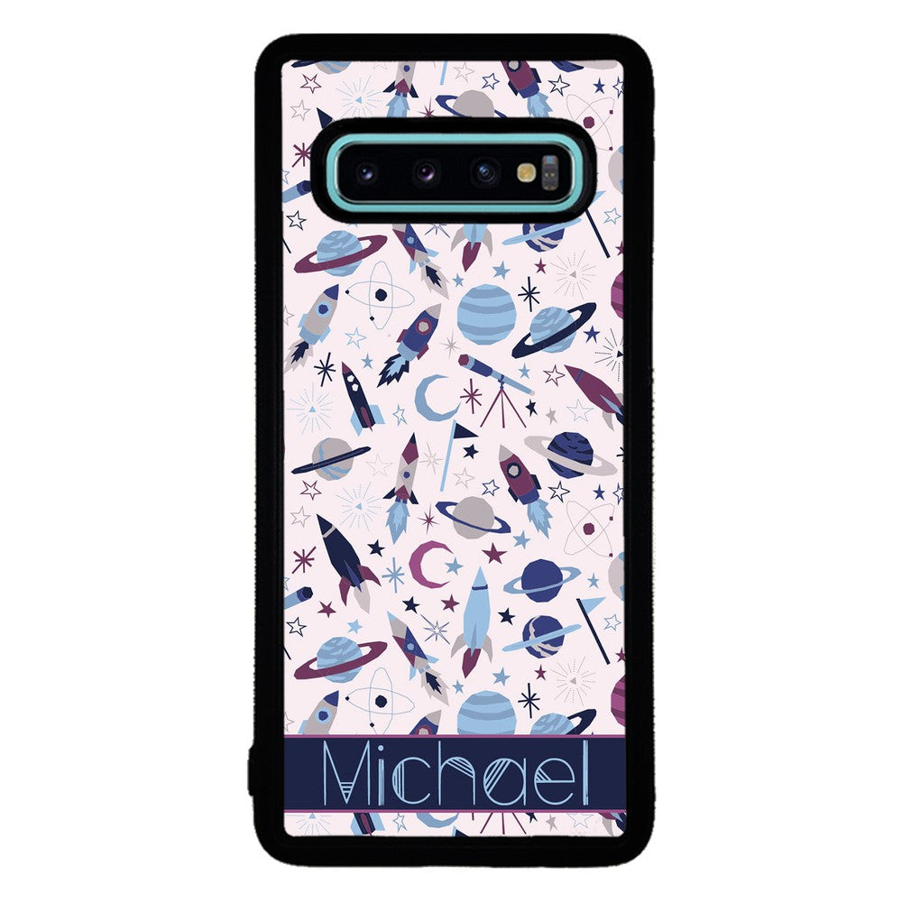 Space Rockets Planets Personalized | Samsung Phone Case