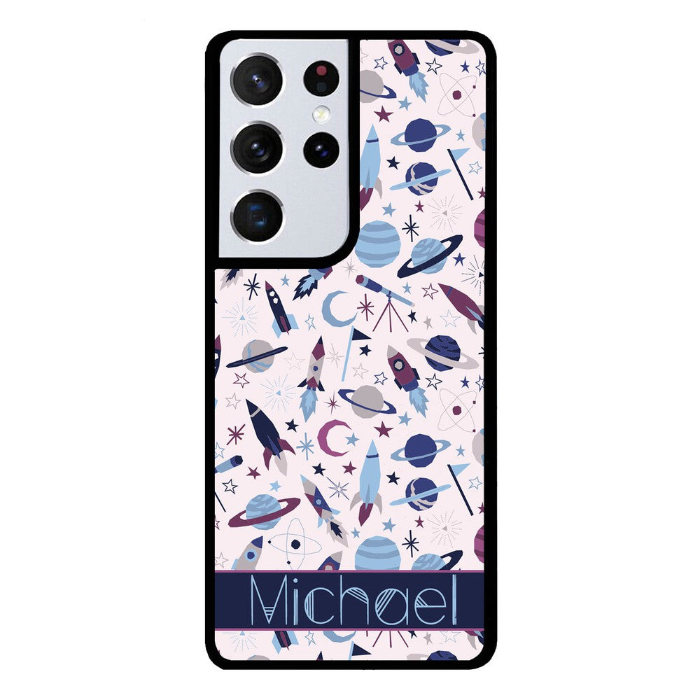 Space Rockets Planets Personalized | Samsung Phone Case