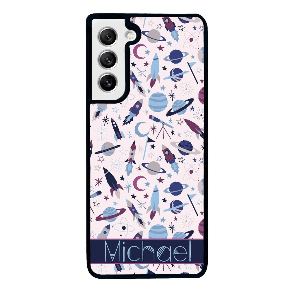 Space Rockets Planets Personalized | Samsung Phone Case