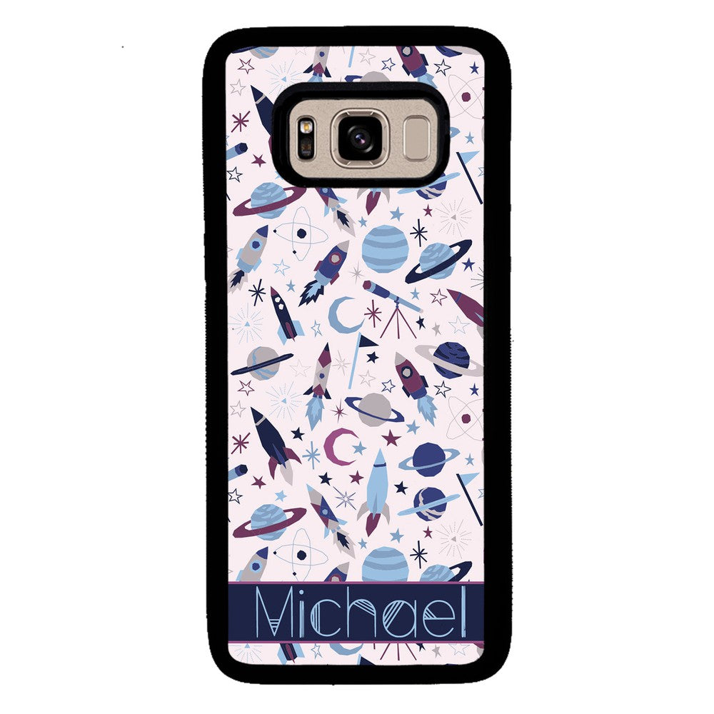 Space Rockets Planets Personalized | Samsung Phone Case