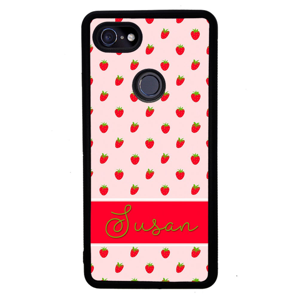 Strawberry Pattern Personalized | Google Phone Case