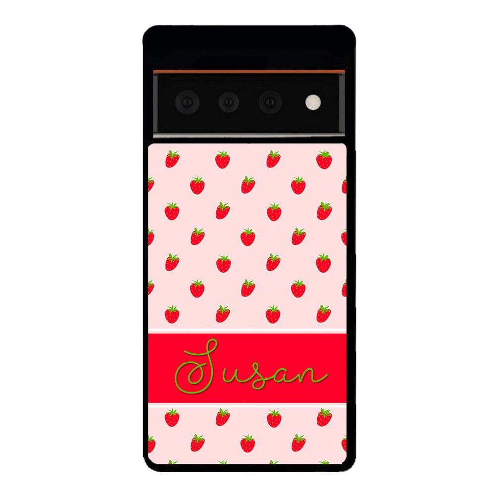 Strawberry Pattern Personalized | Google Phone Case