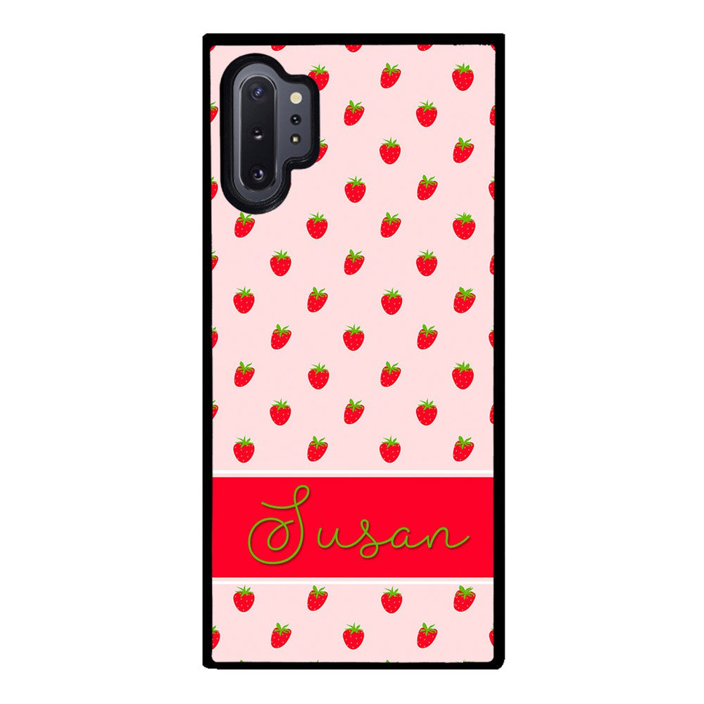 Strawberry Pattern Personalized | Samsung Phone Case