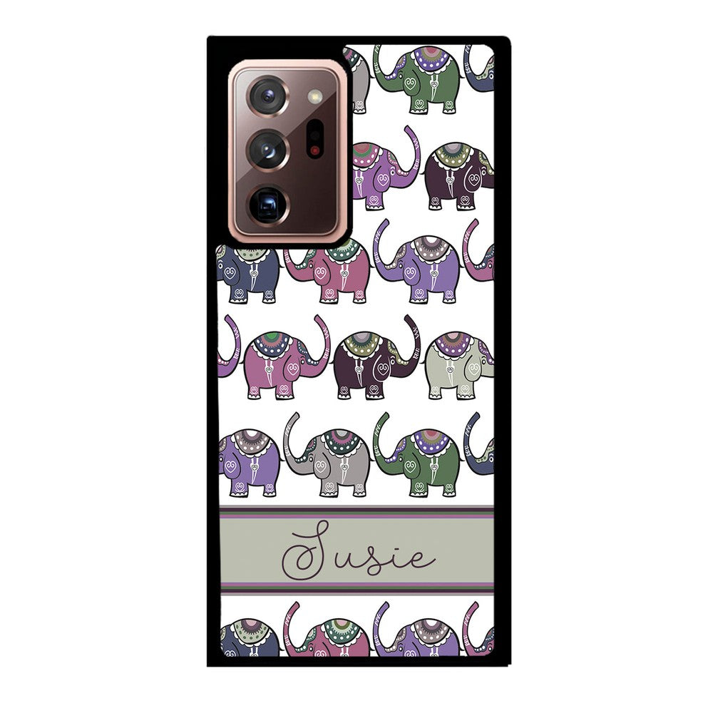 Elephant Tribal Pastel Personalized | Samsung Phone Case
