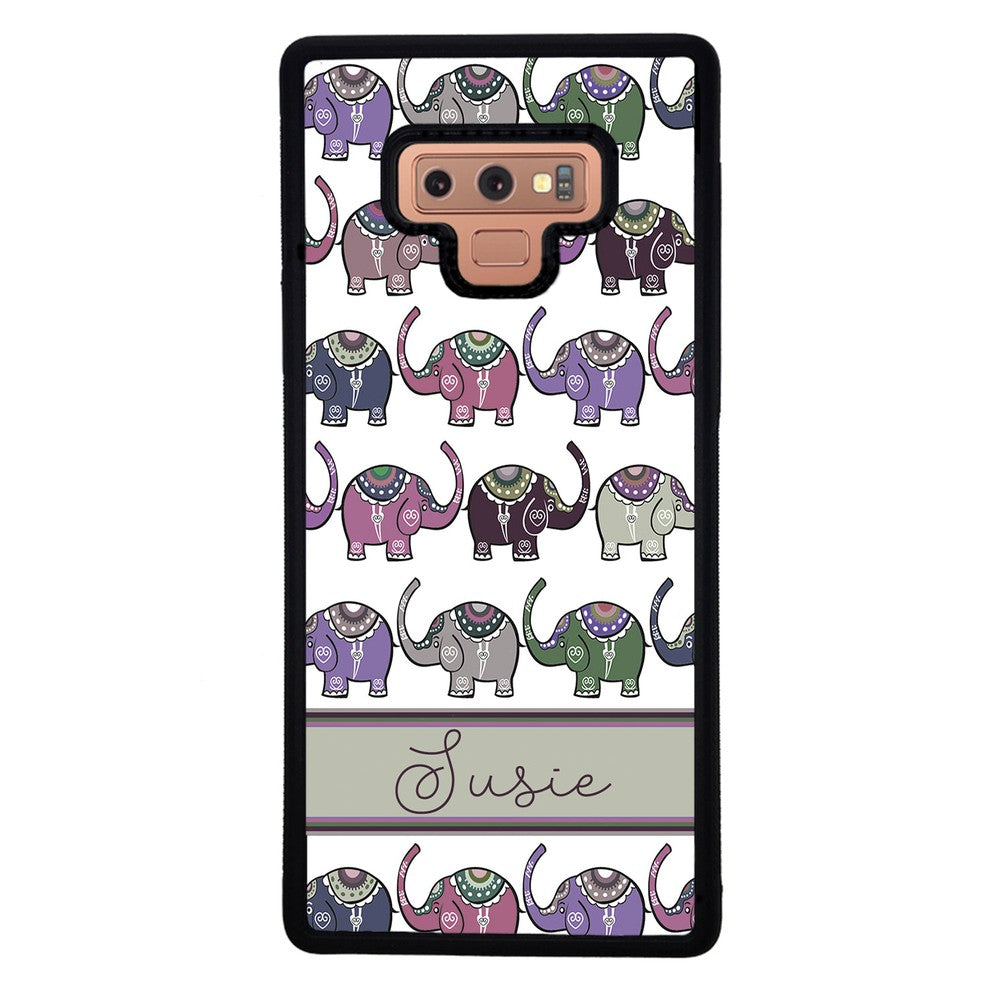 Elephant Tribal Pastel Personalized | Samsung Phone Case