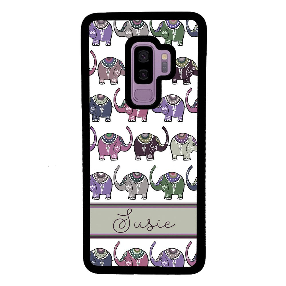 Elephant Tribal Pastel Personalized | Samsung Phone Case