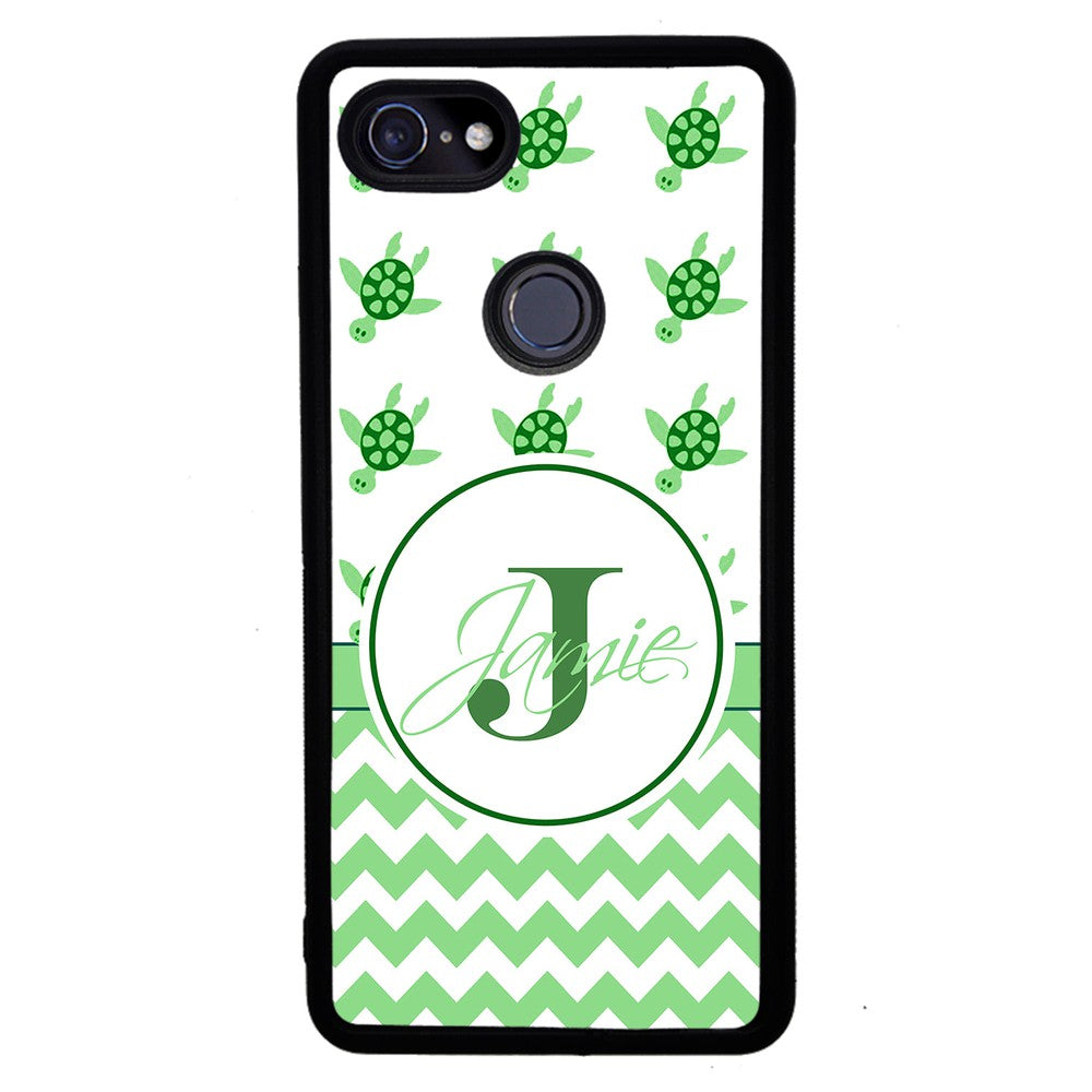 Turtle Chevron Personalized | Google Phone Case
