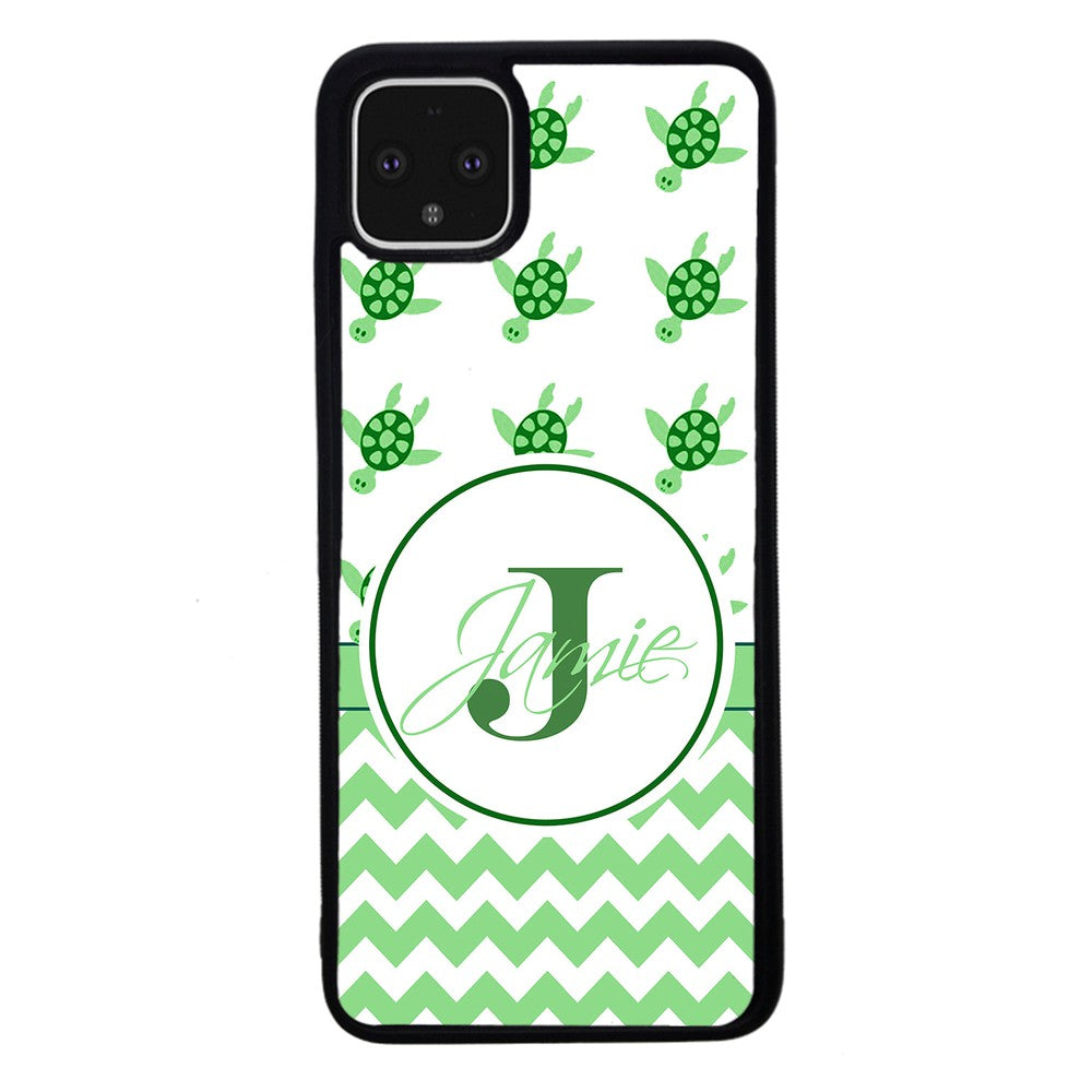 Turtle Chevron Personalized | Google Phone Case