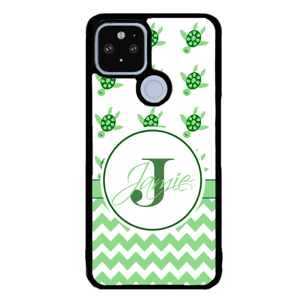 Turtle Chevron Personalized | Google Phone Case