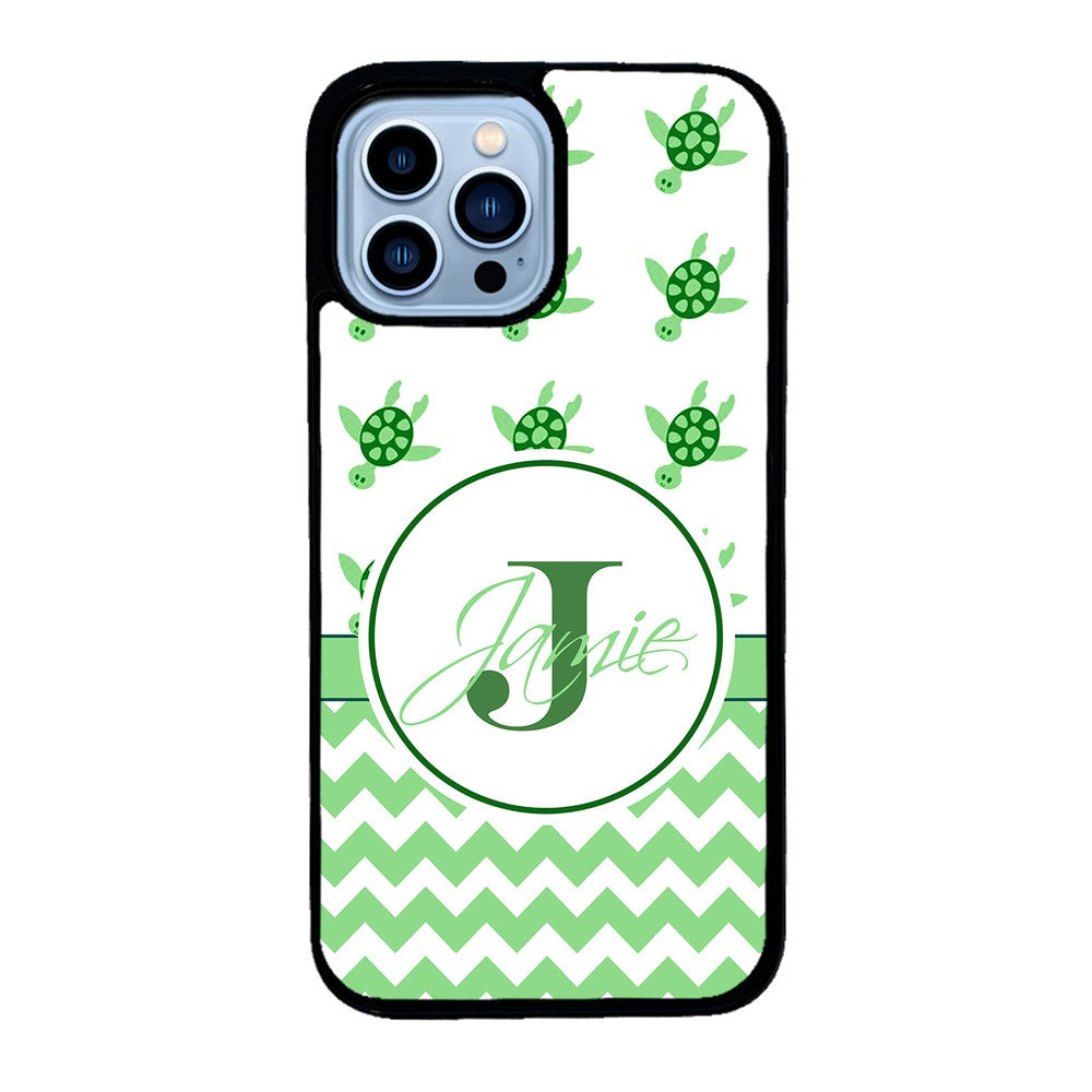 Turtle Chevron Personalized | Apple iPhone Case