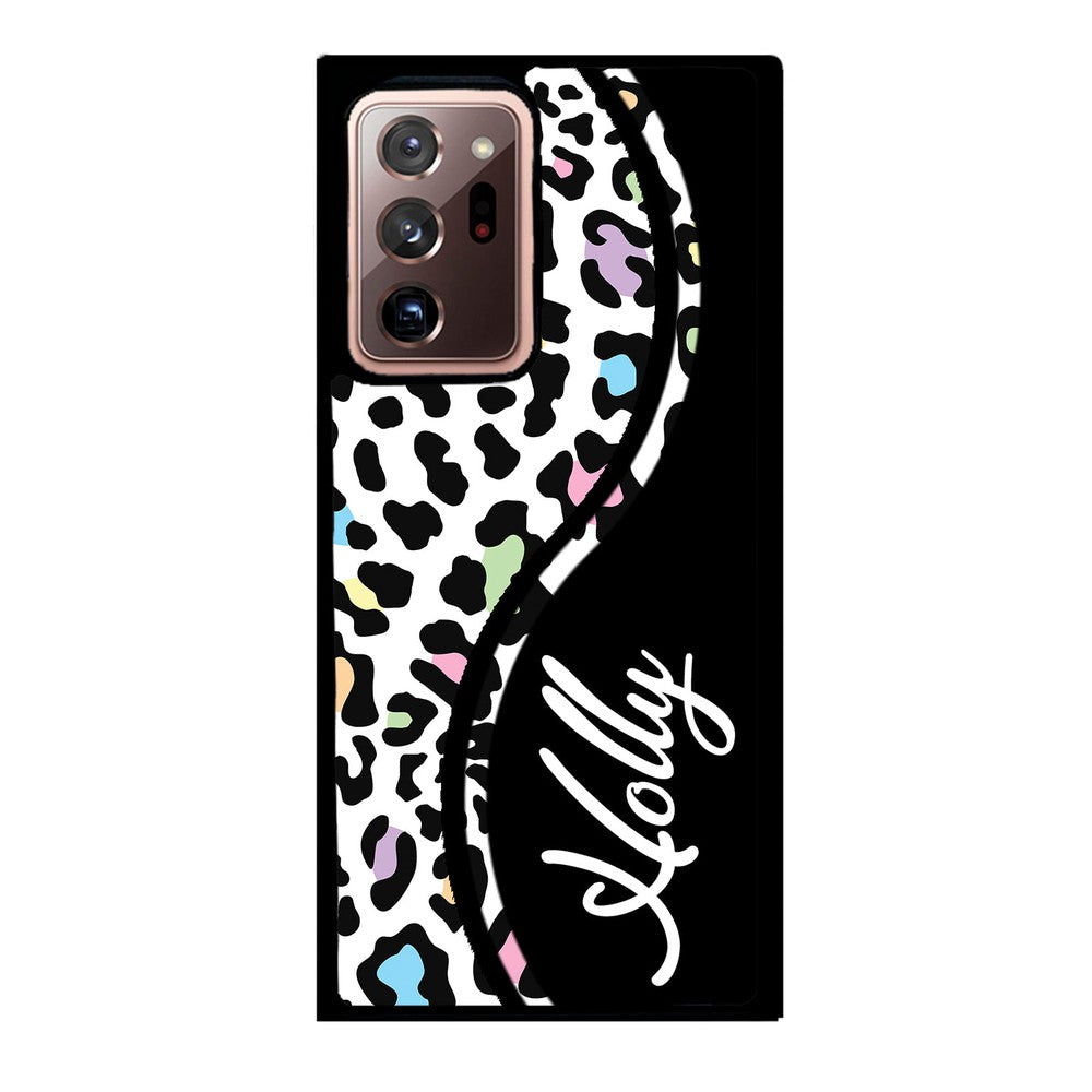 Colorful Cheetah Curvy Personalized | Samsung Phone Case