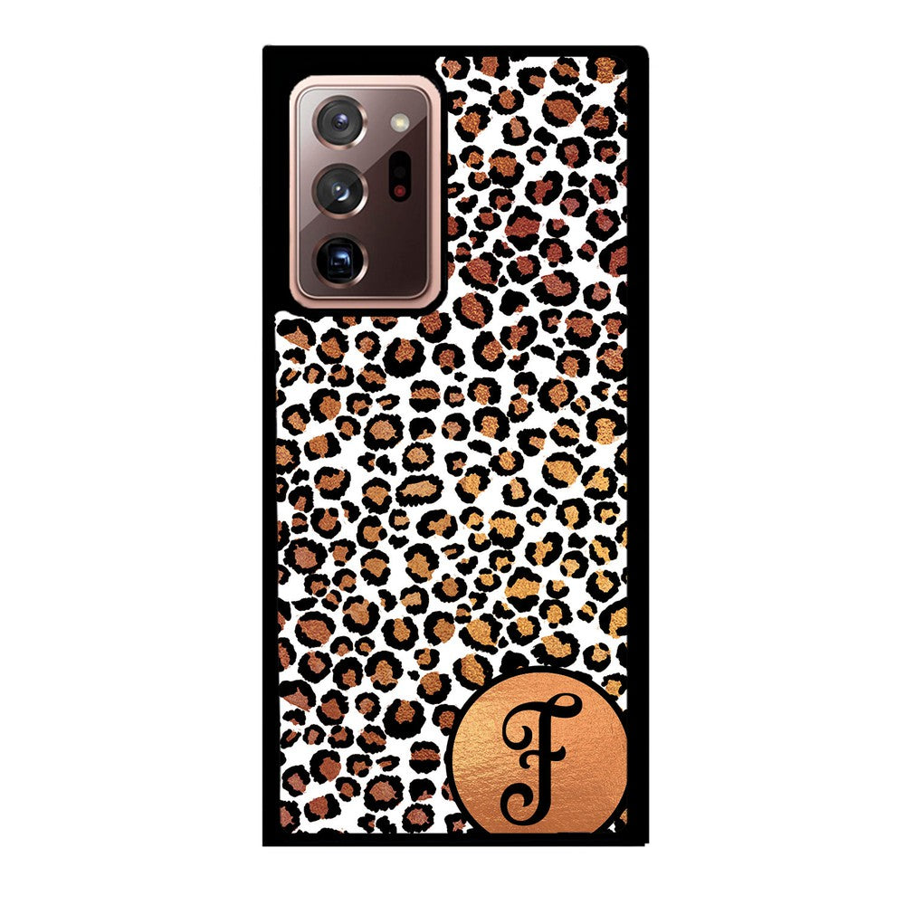 White Gold Foil Leopard Skin Personalized | Samsung Phone Case