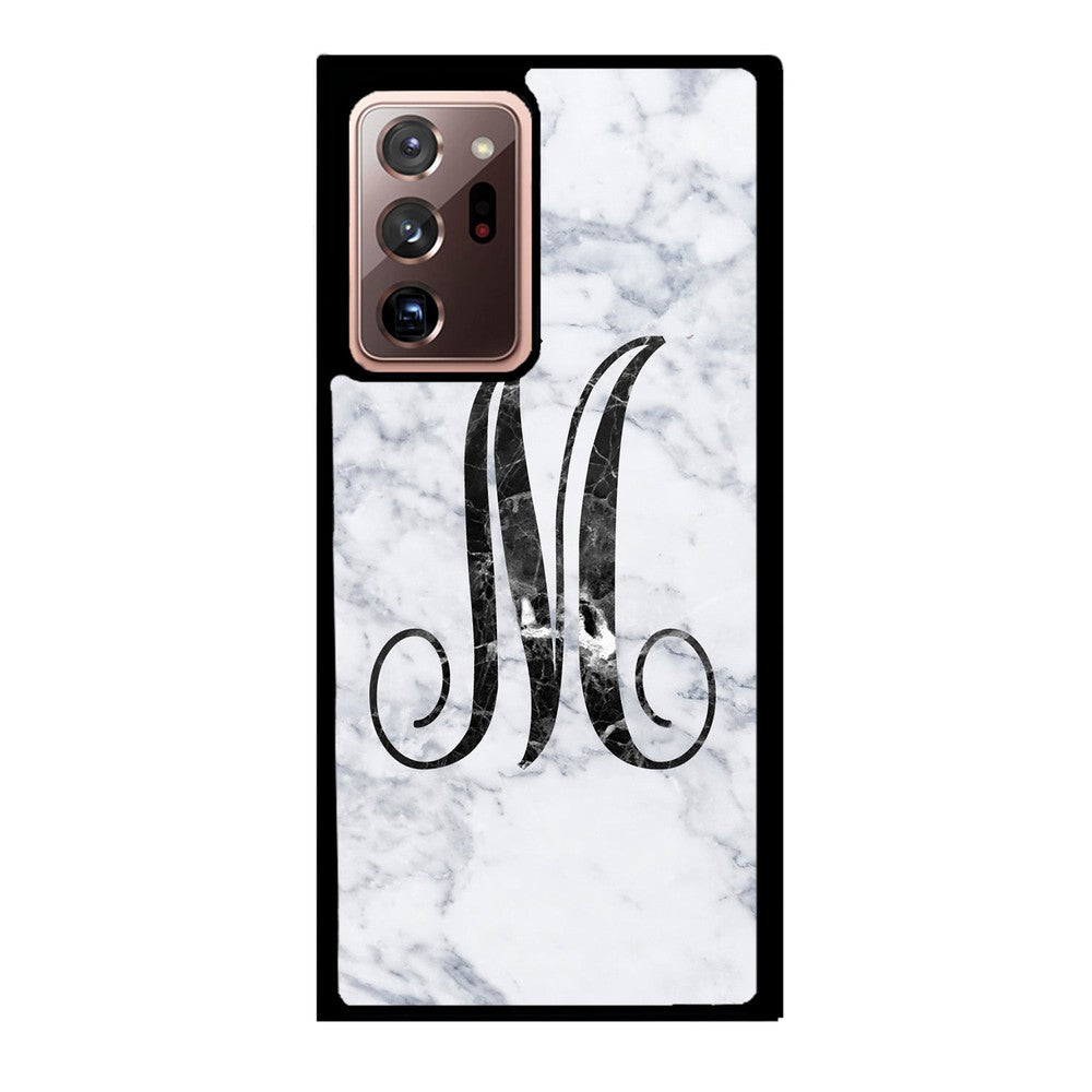White Marble Initial | Samsung Phone Case