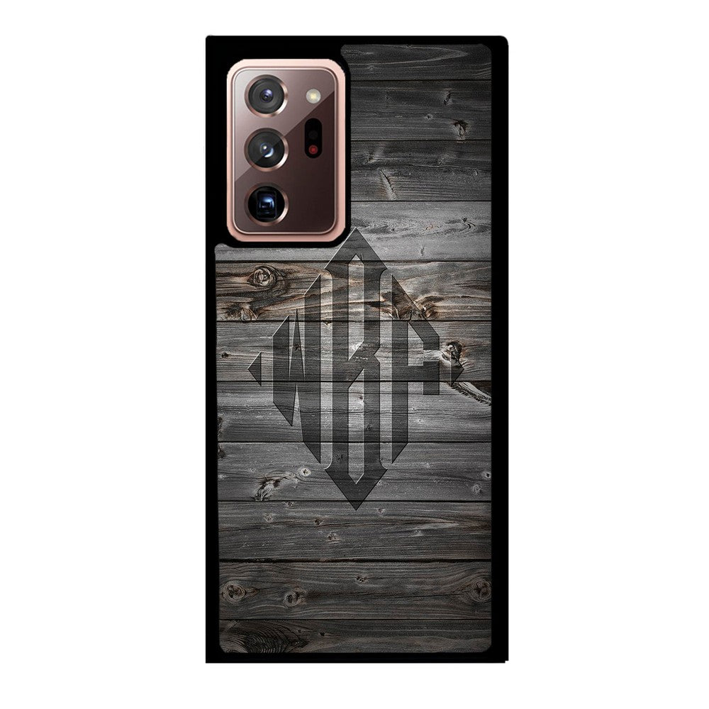 Wood Texture Diamond Monogram | Samsung Phone Case
