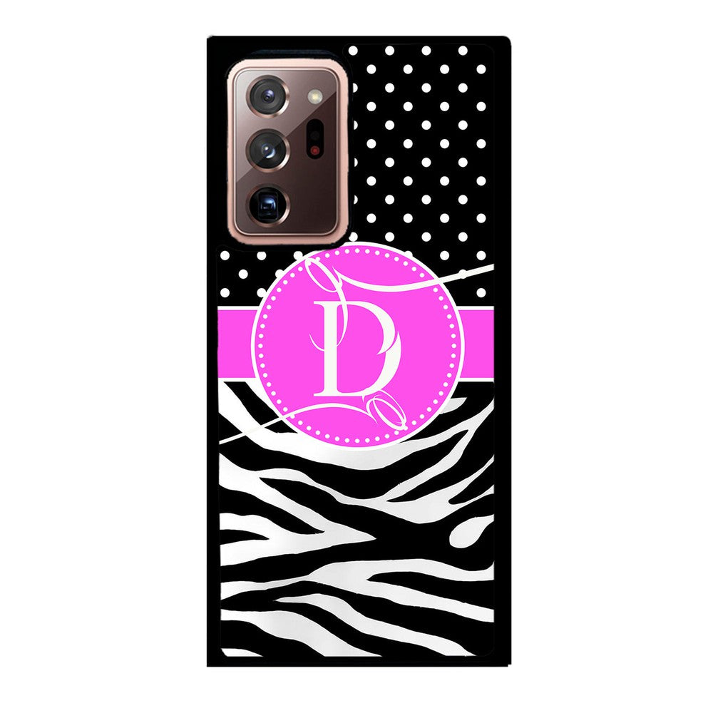 Zebra and Polka Dot Initial | Samsung Phone Case