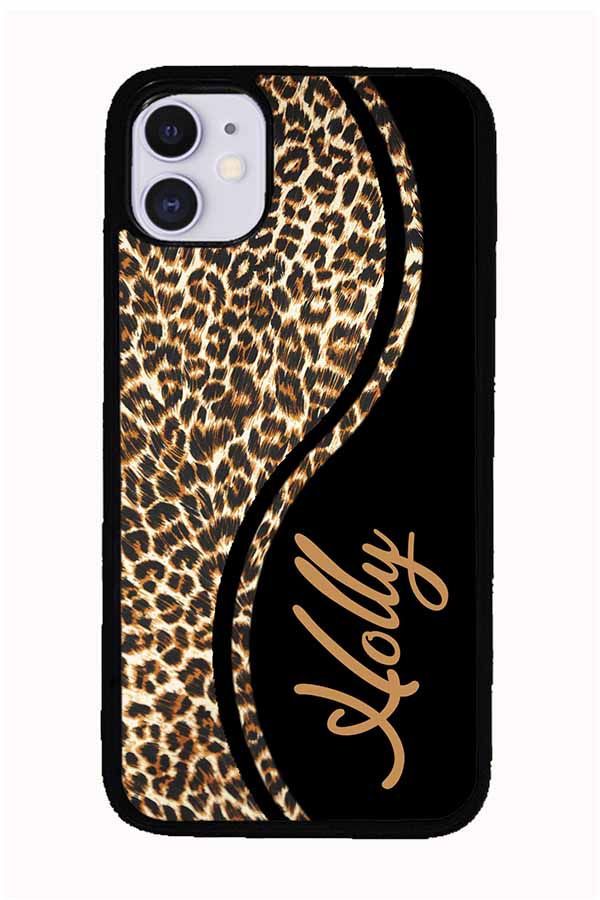 Leopard Curvy Personalized | Apple iPhone Case