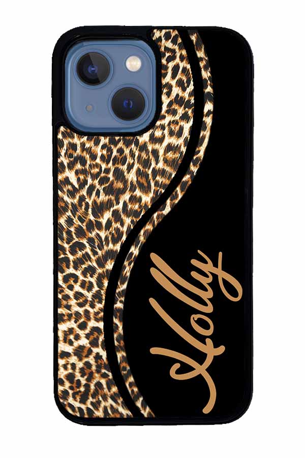Leopard Curvy Personalized | Apple iPhone Case