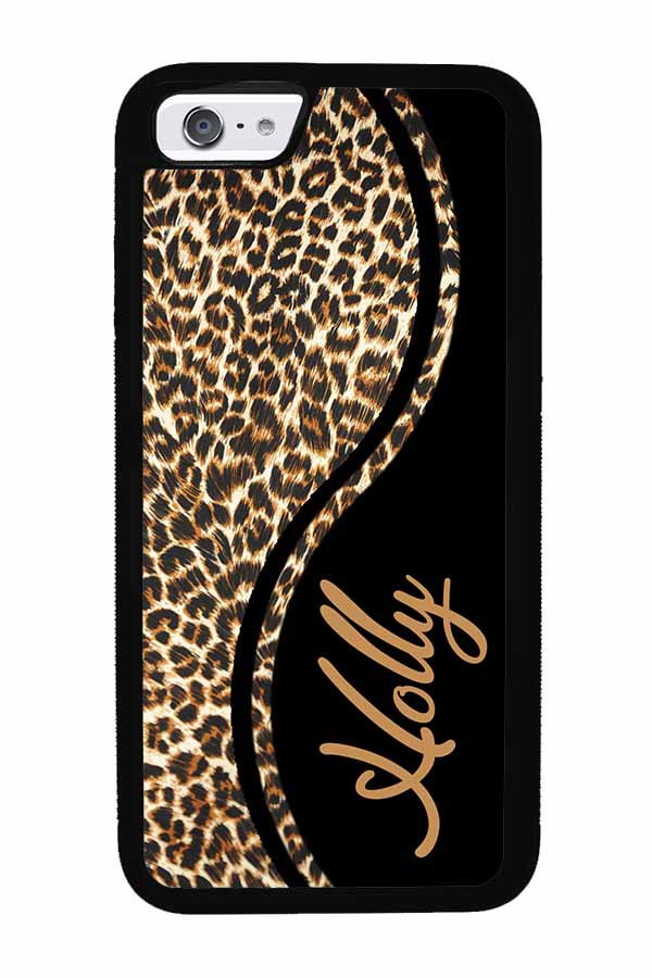 Leopard Curvy Personalized | Apple iPhone Case