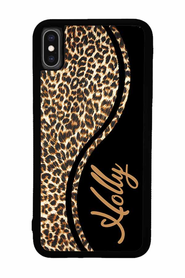 Leopard Curvy Personalized | Apple iPhone Case