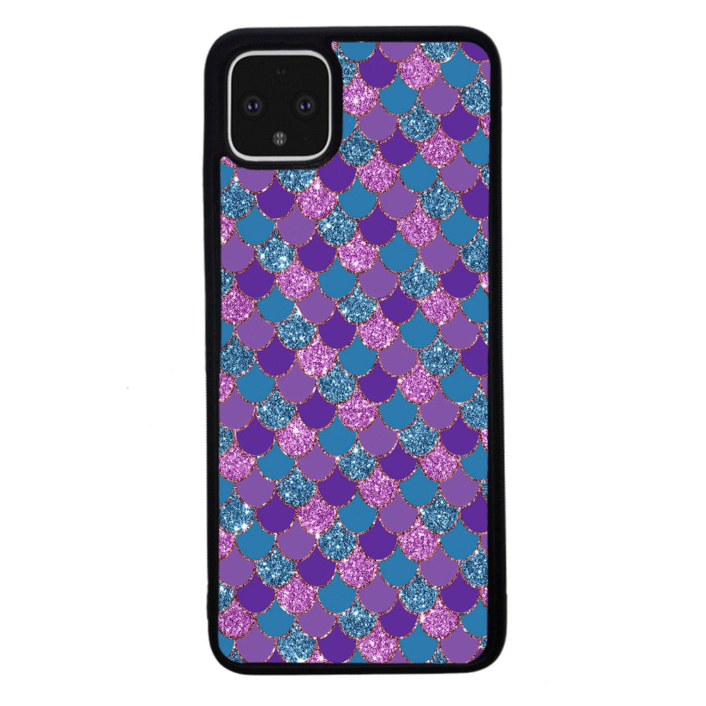 Purple Teal Gold Mermaid Scales | Google Phone Case