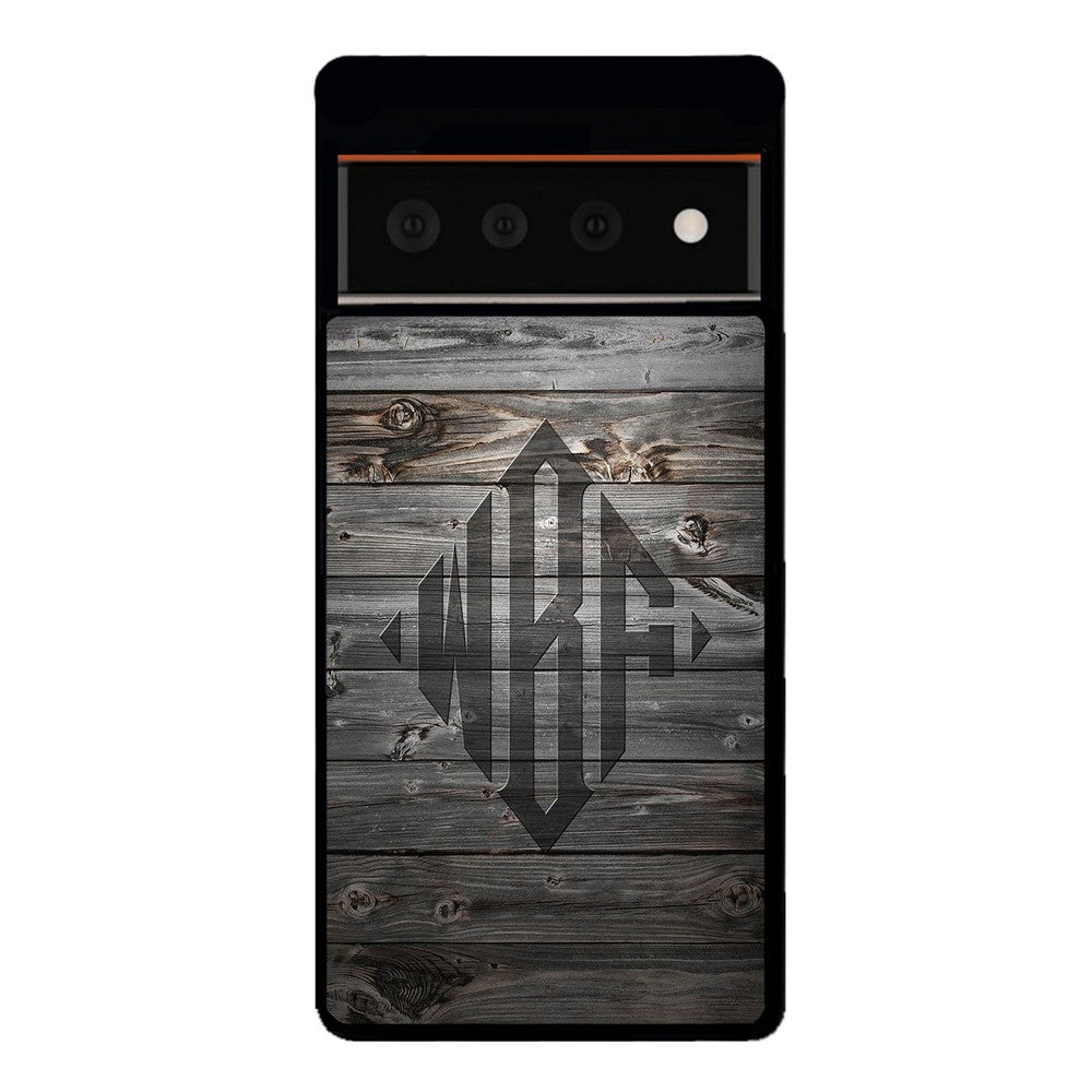 Wood Texture Diamond Monogram | Google Phone Case