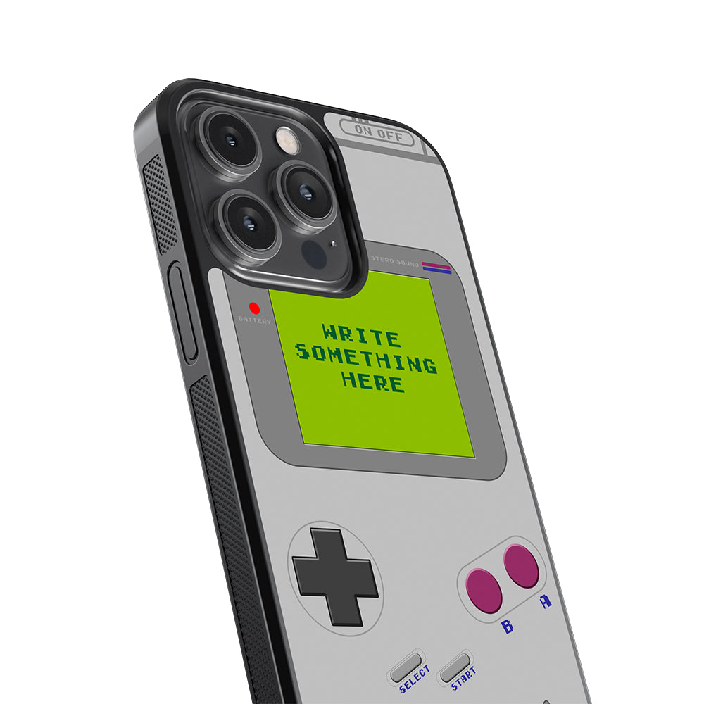 Retro Handheld Gaming Console Personalized Apple iPhone Case