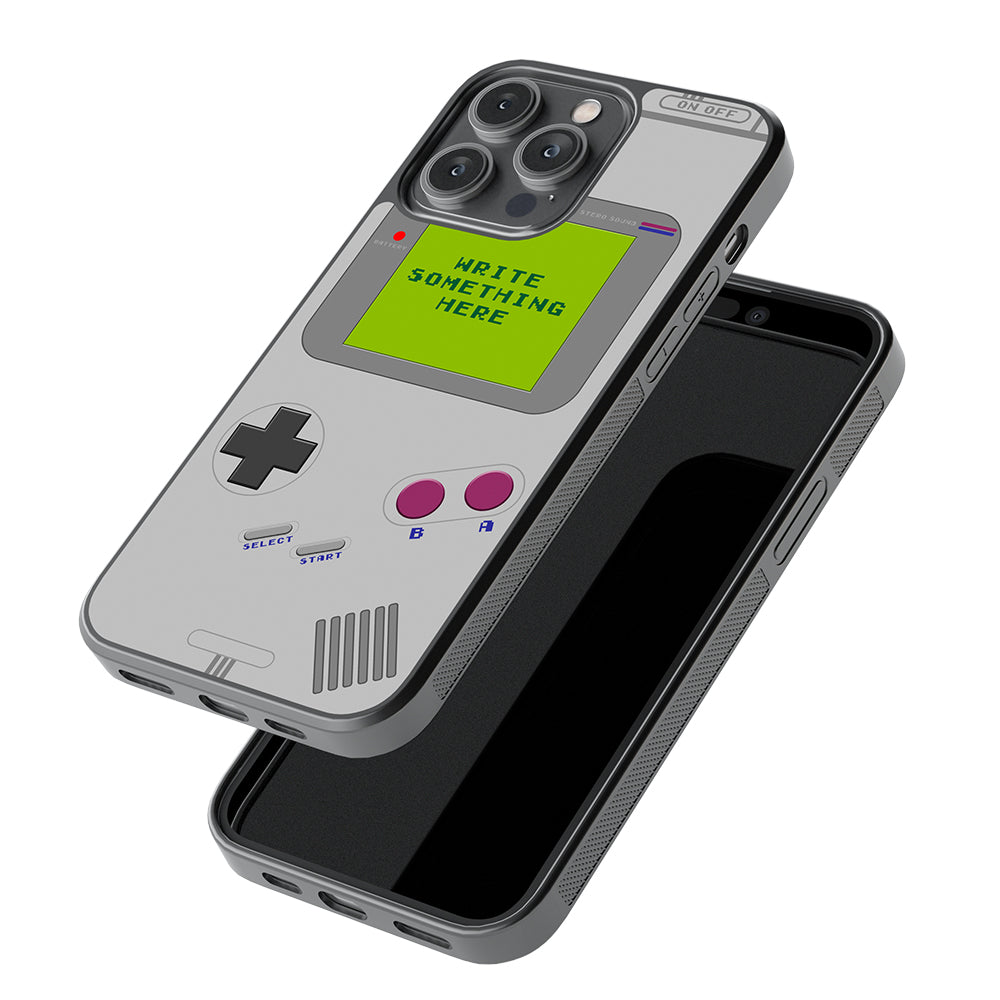 Retro Handheld Gaming Console Personalized Apple iPhone Case