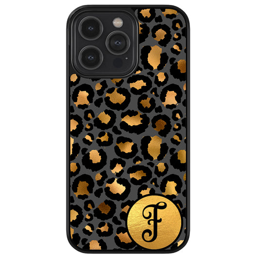 Gold Foil Leopard Skin Personalized | Apple iPhone Case
