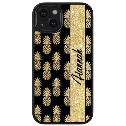 Golden Pineapples Personalized | Apple iPhone Case