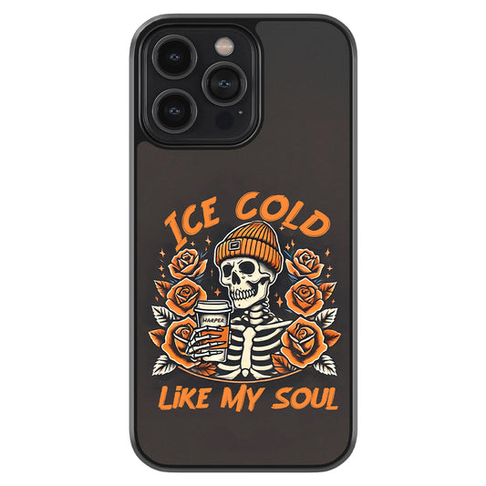 Ice Cold Like My Soul Coffee Fall Season Personalized Apple iPhone Case