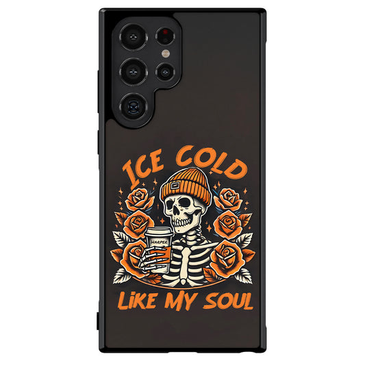 Ice Cold Like My Soul Coffee Fall Season Personalized Samsung Phone Case