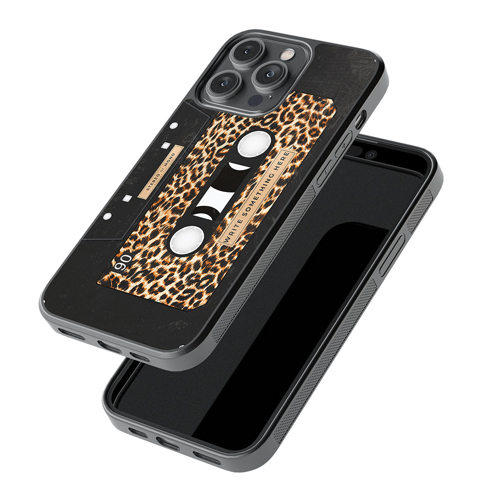 Leopard Skin Cassette Tape Personalized | Apple iPhone Case