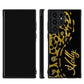 Gold Glitter Leopard Curvy Personalized | Samsung Phone Case