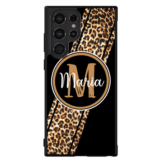 Leopard Animal Skin Stripe Personalized Samsung Phone Case