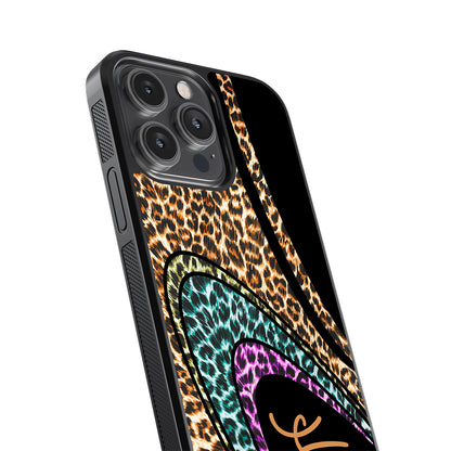 Leopard Curvy Retro Personalized | Apple iPhone Case
