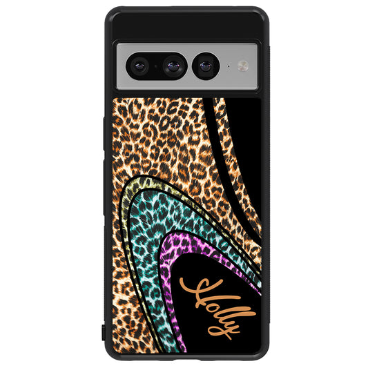 Leopard Curvy Retro Personalized | Google Phone Case