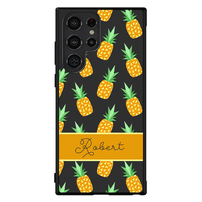 Pineapple Pattern Personalized Samsung Phone Case