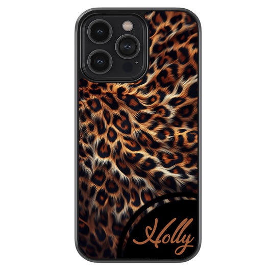 Leopard Realistic Animal Skin Personalized | Apple iPhone Case
