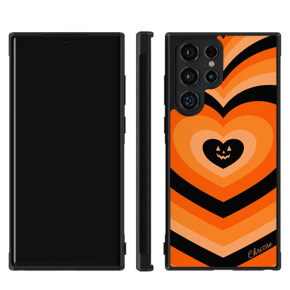 Halloween Hearts Pumpkin Personalized | Samsung Phone Case