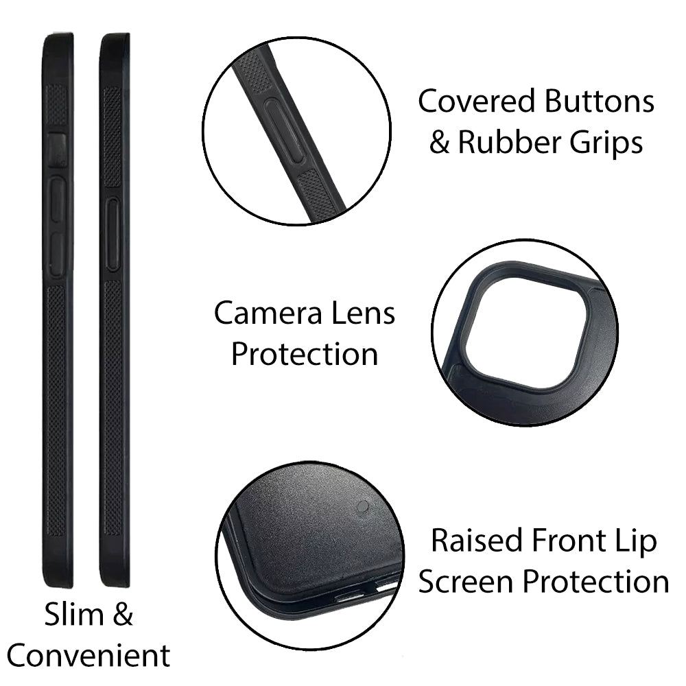 Black Polka Dot Black Plaid Personalized | LG Phone Case