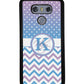 Aqua Lilac Personalized Chevron | LG Phone Case