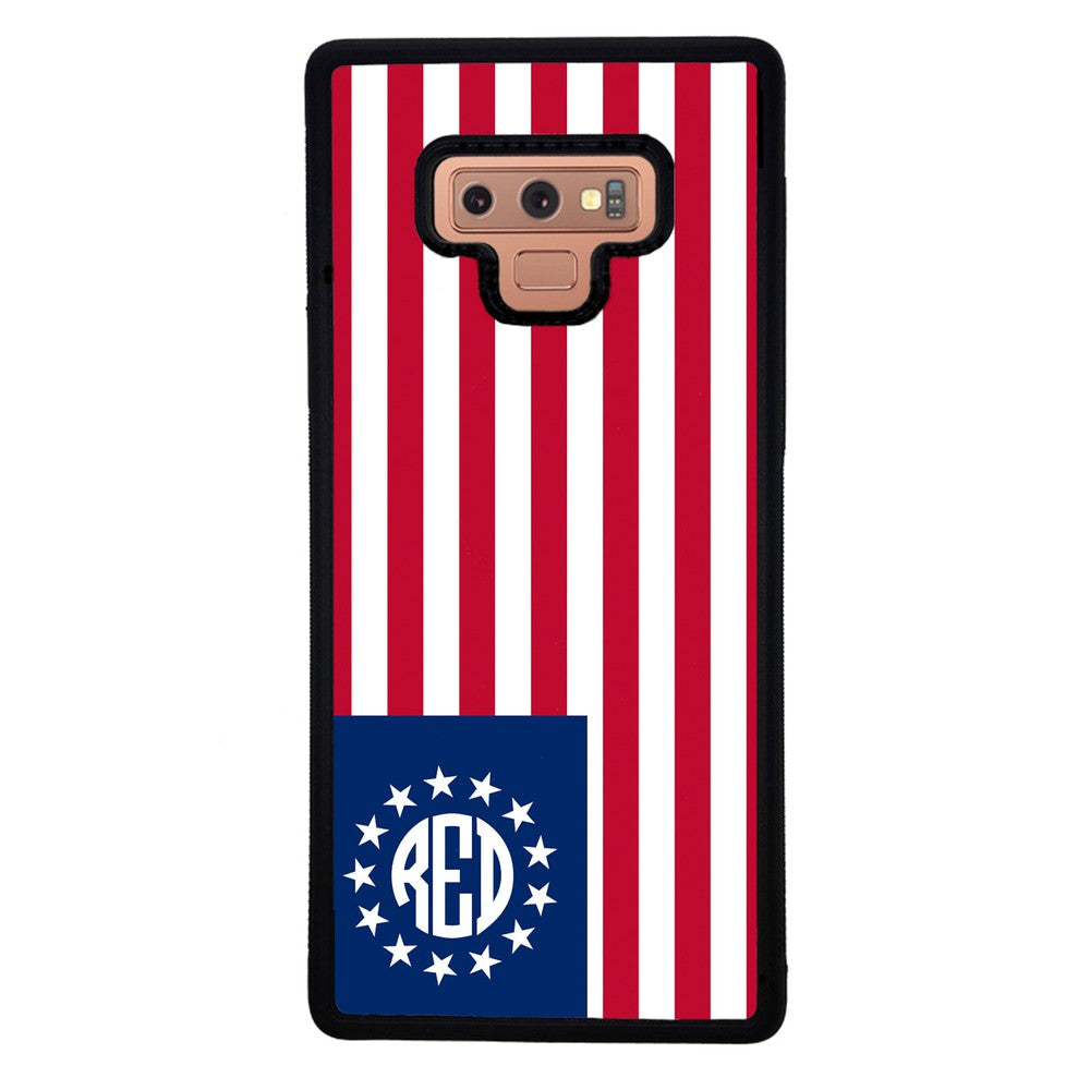 Betsy Ross Flag Personalized Monogram | Samsung Phone Case